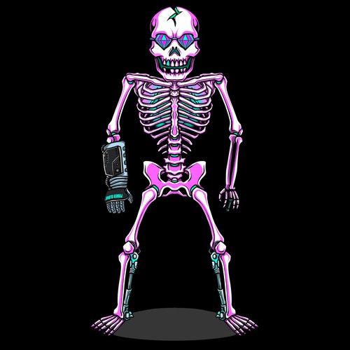 Anti.biz needs a 2D skeleton character design Design by Wayan Wardika