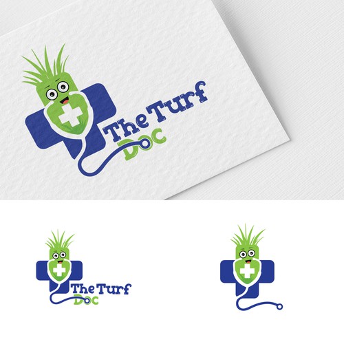 Design a cool artificial grass cleaning and repair logo Design by #Nish