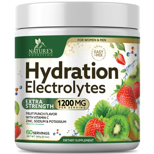 Hydration Electrolytes Design Needed for Nature's Nutrition Design by Black-Pepper