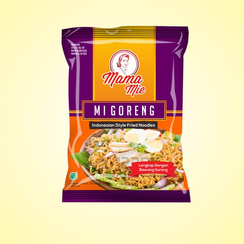 Create  an eyecatching label design for Mama Mie Instant Noodles Réalisé par nedzvolution