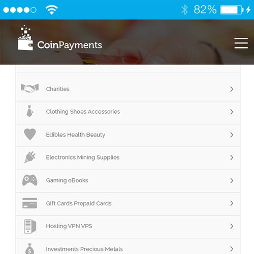 Coinpayments.net Bootstrap 3-Compatible Deisgn Contest Design by KashiArts
