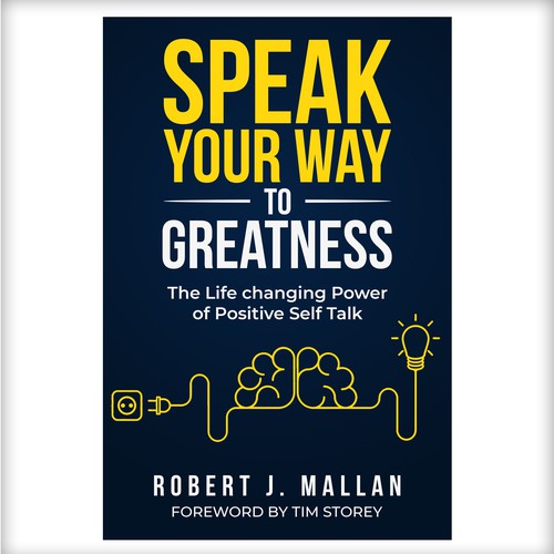 Speak Your Way to Greatness Book Cover Design Design by N&N Designs