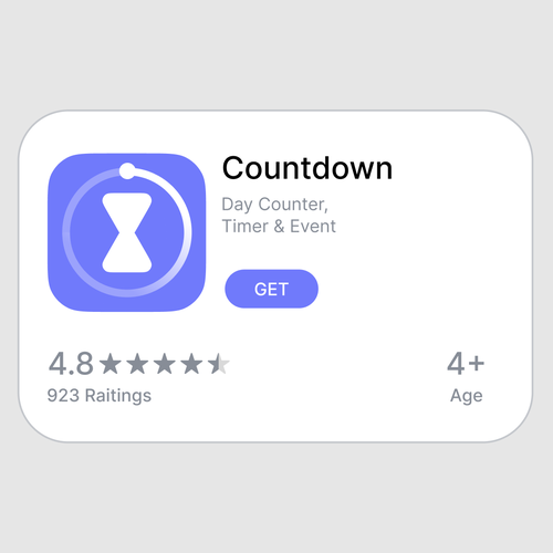 iOS Countdown App Icon Redesign Design von Archer Agent