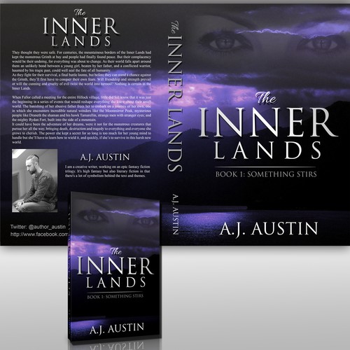 Book cover design for The Inner Lands. 2 further covers ...
