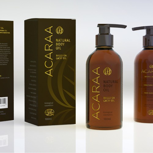 Creative Packaging Design for Natural Cosmetic Line Design by Floating Baron