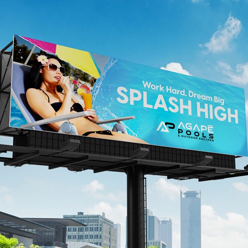 POOL AND OUTDOOR LIVING BILLBOARD DESIGN Design by Dvdezigns