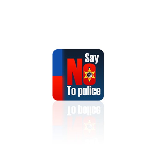Icon for SAY NO TO POLICE | Button or icon contest