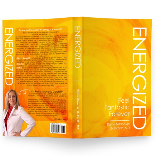 Design a New York Times Bestseller E-book and book cover for my book: Energized Diseño de Wizdiz