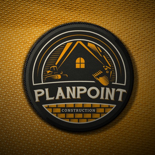 PlanPoint Construction Logo Needs A Remodel Design by Kamel Laghoub