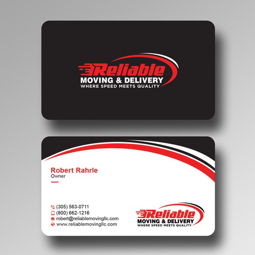 Business Card Design for Moving Company Design by Create_Point