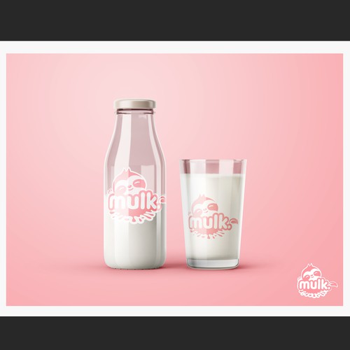 Logo for premium organic plant milk brand Design by SpeedyMacky