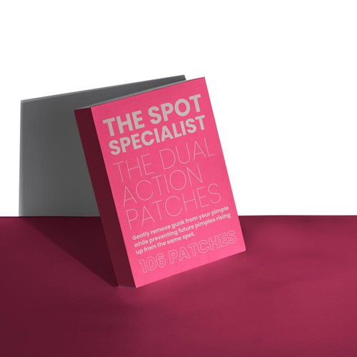 Pimple Patch PACKAGING to appeal to FEMALE BEAUTY user Design by Nikolas Elia