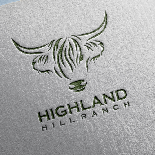 Logo and Social Design for Highland Hill Ranch. Design by optimizm