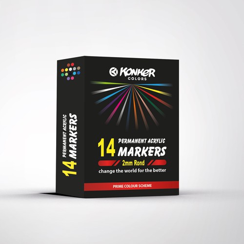 Design Packaging for Konker Markers. Made with passion for the ...