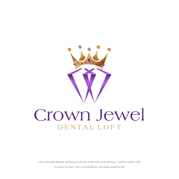 Unique Crown Jewel Dental logo