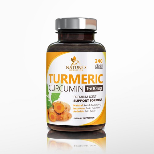 Nature's Nutrition needs a "beautiful label" for its Turmeric Extract bottle Design by DesignSBS