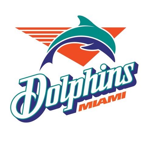 99designs community contest: Help the Miami Dolphins NFL team re-design its logo!-ontwerp door gcsgcs