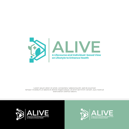 Design a logo for a research project called: ALIVE Design réalisé par rzaltf