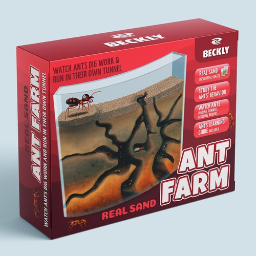 Eye Catching Ant Farm Box Design Design by Radmilica