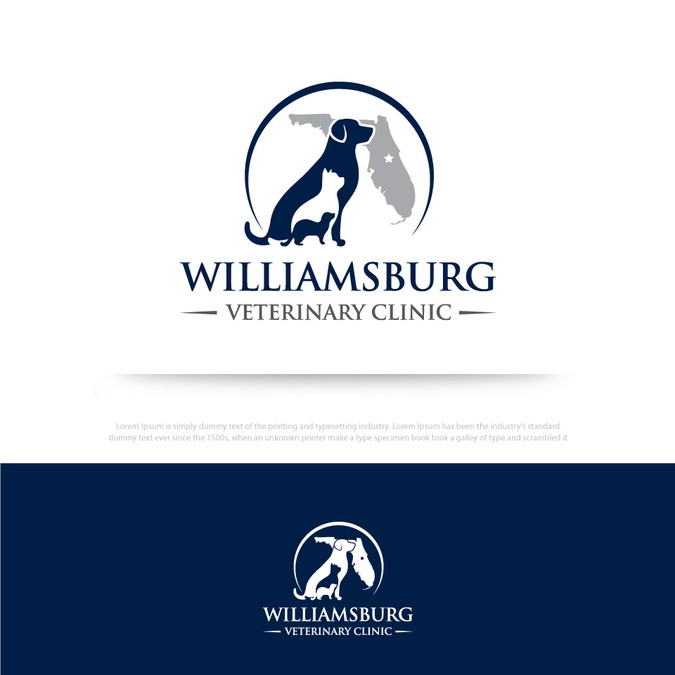 Refreshed, updated logo for Williamsburg Veterinary Clinic Logo