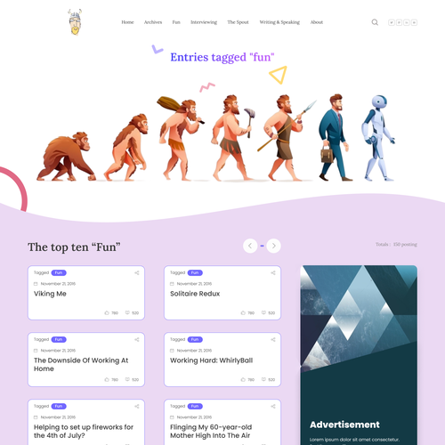 modern redesign for fun technical blog site Design by Xbeezi