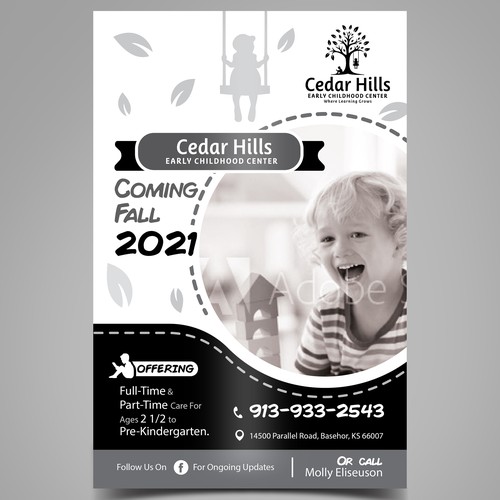 Design Half Page Flyer for Preschool di idea@Dotcom