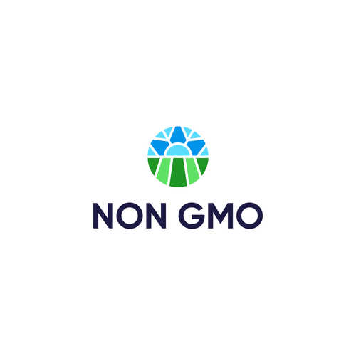 Diseño de Food Packaging NON-GMO Logo de Reygie Selma