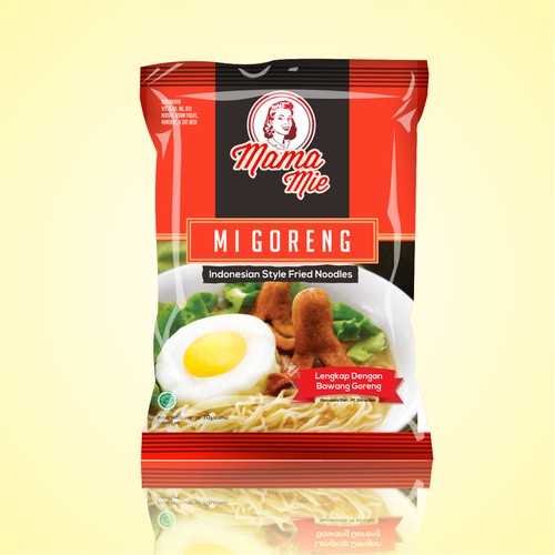 Create  an eyecatching label design for Mama Mie Instant Noodles Réalisé par nedzvolution