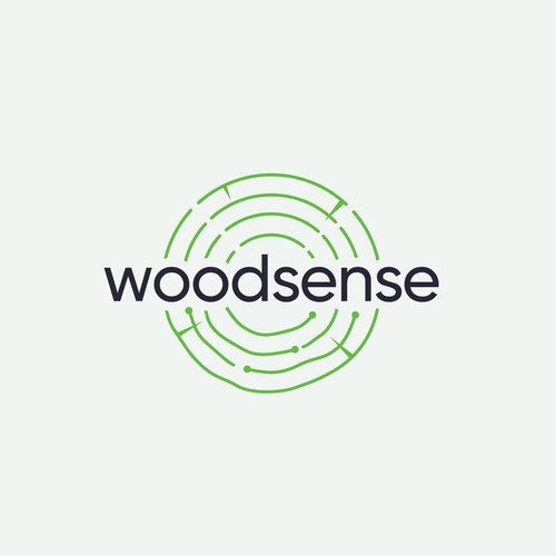 Sustainable tech logo needed for an IoT company working with wood construction Design by Lyna™