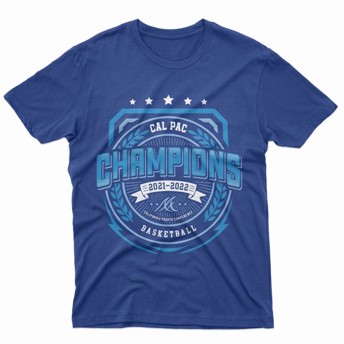 Cal Pac Champions T-Shirt, 2021-22 Design by -Diamond Head-