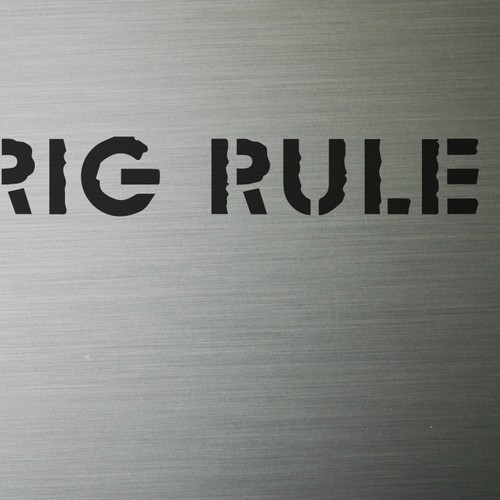 Rig Rule needs Lettering Design (wordmark) Design by vanacallegari