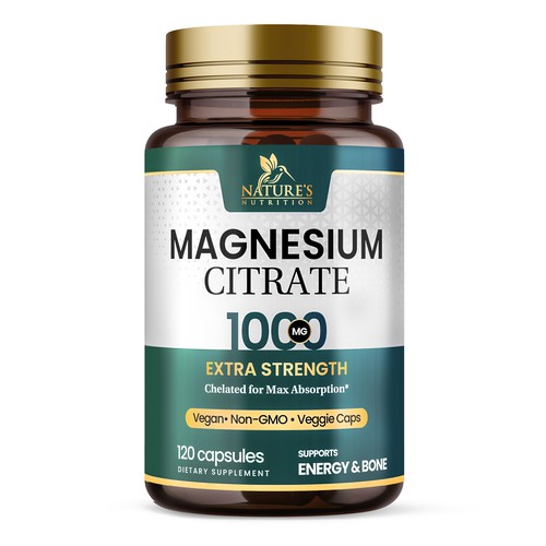 Premium Magnesium Citrate Design needed for Nature's Nutrition Design by Davi Giolo ★