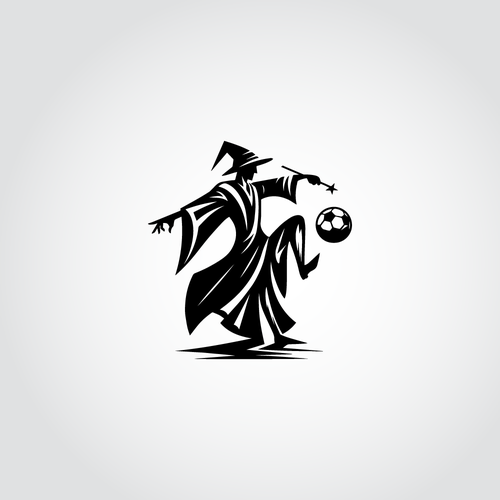 Soccer Wizard Cartoon Diseño de Graphix Surfer