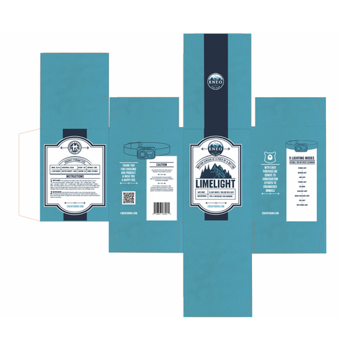 Design the packaging a outdoor headlamp where proceeds are donated to save american wildlife Design by Kat.Fil