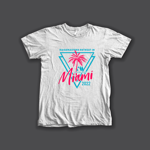 Custom miami vice t shirt for mastermind destination retreat in