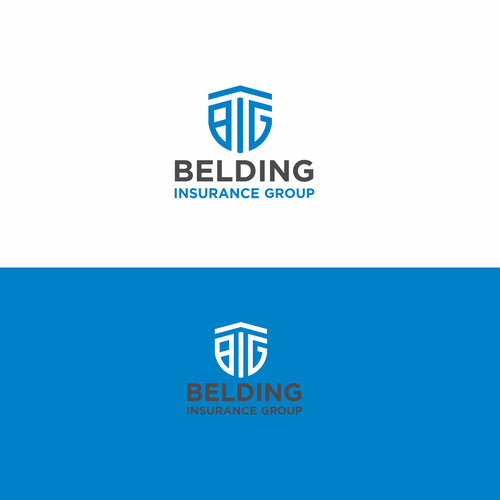 Simple logo w/ shield and letters "BIG" for insurance group Design by betul bejo