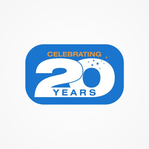 Celebrating 20 years LOGO Réalisé par Webastyle