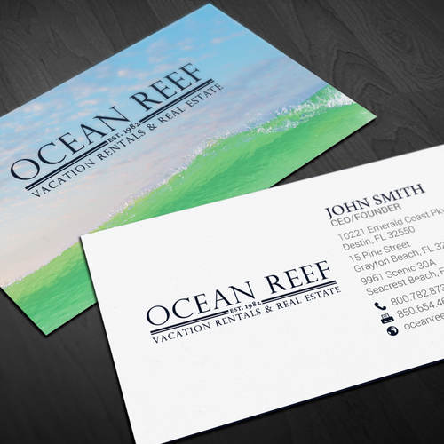 Design a fun, beach-inspired Business Card Design by chandrayaan.creative