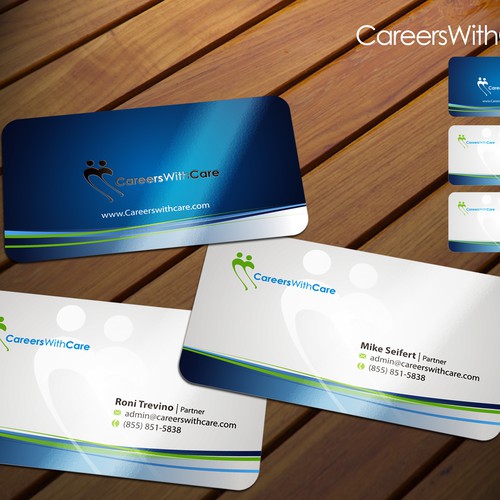 Hire Me business cards Design by sadzip