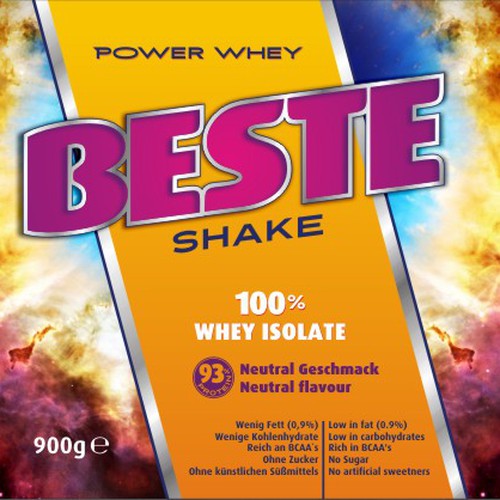 Striking, colourful, fruity label needed for the best Protein Design réalisé par horeagrindean