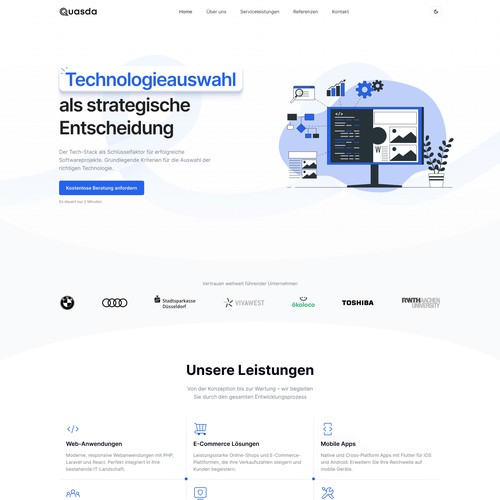 Landing page design contest entry by liludori