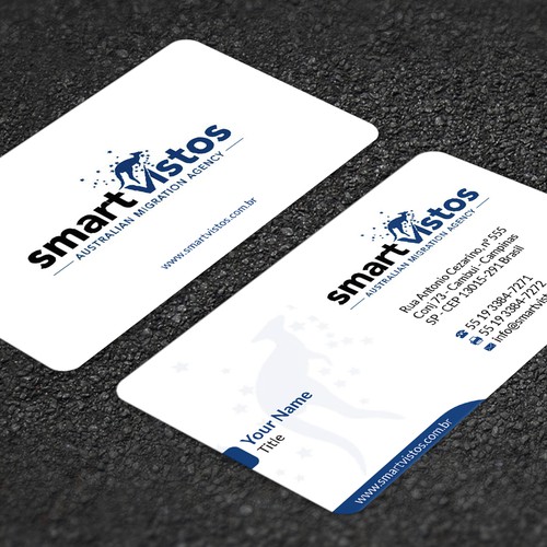 We need a great and creative business card for an Australian Migration Agency. Design by Florin Ralea