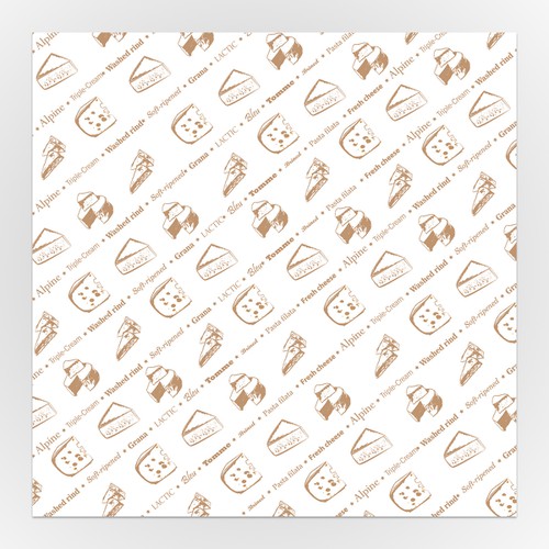 Create a cheese shop paper design Design by -SOKOL-