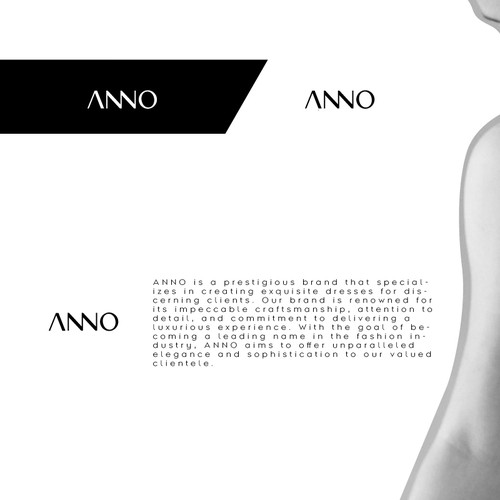 Design Craft a Unique Wordmark and Monogram for ANNO's Luxury Evening Wear por <<{P}>>