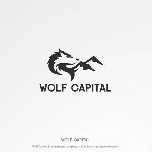 Sleek Powerful Wolf Logo For Investing Company Logo Design
