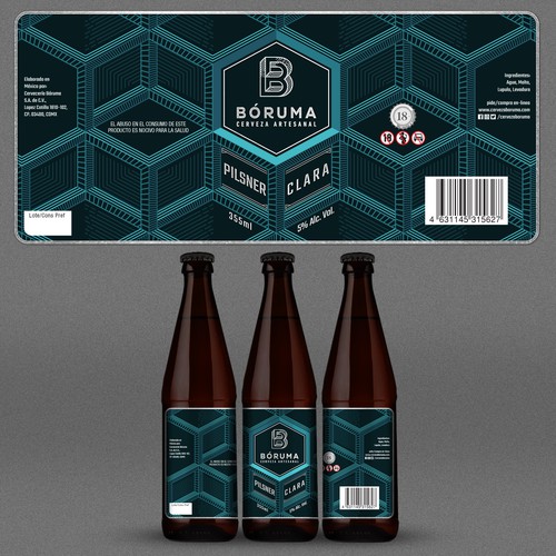 Etiquetas de producto propuesta en el concurso por WolfBell