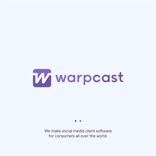 Warpcast logo Design von Petros_SP