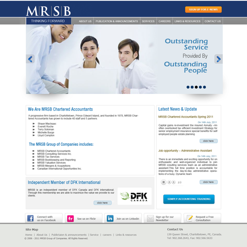 Create the next website design for MRSB  Design by omor.designer