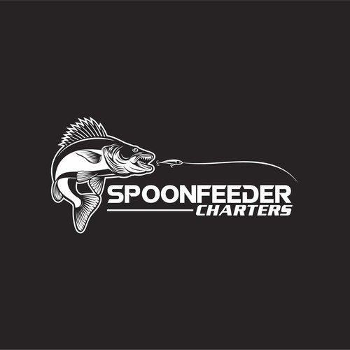 Create a fishing themed logo for Spoonfeeder Charters. | Logo design ...