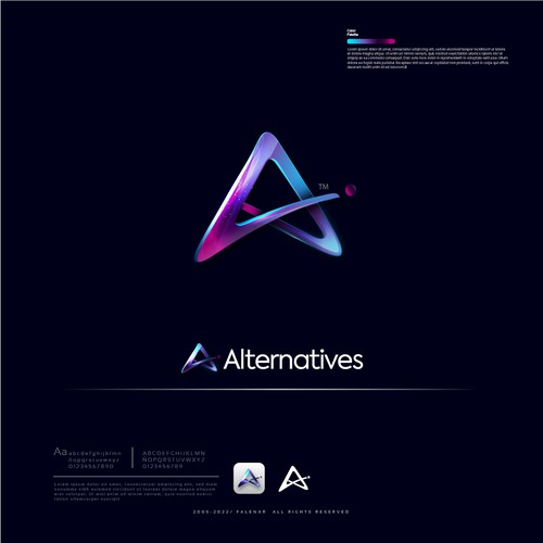 A logo that stands out for a software alternative providing company Diseño de Falenar®